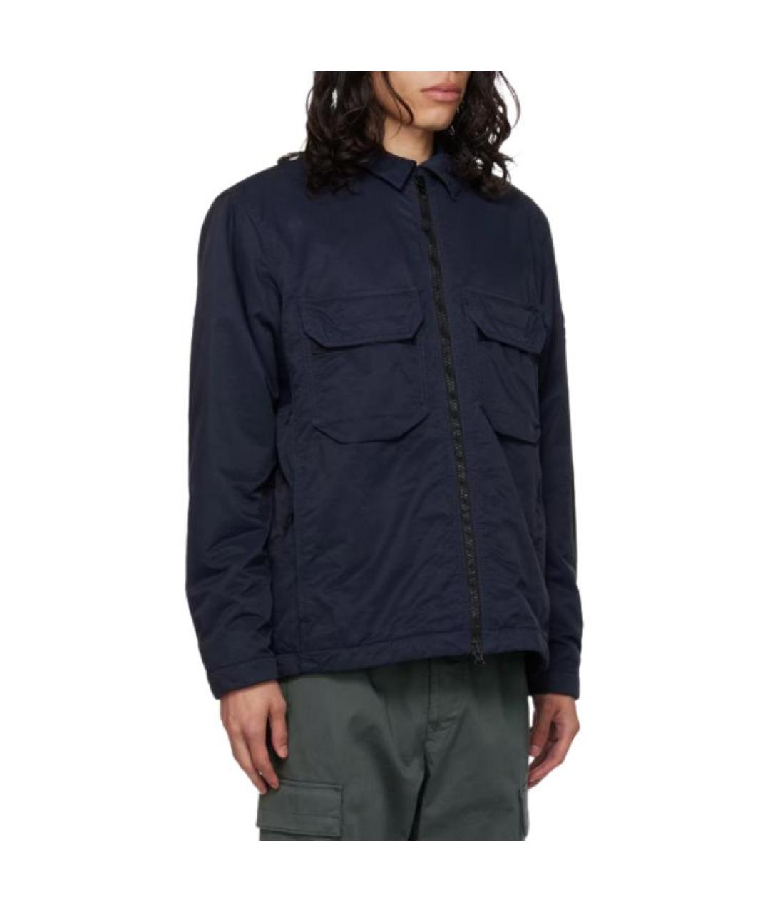 STONE ISLAND Темно-синяя куртка, фото 2