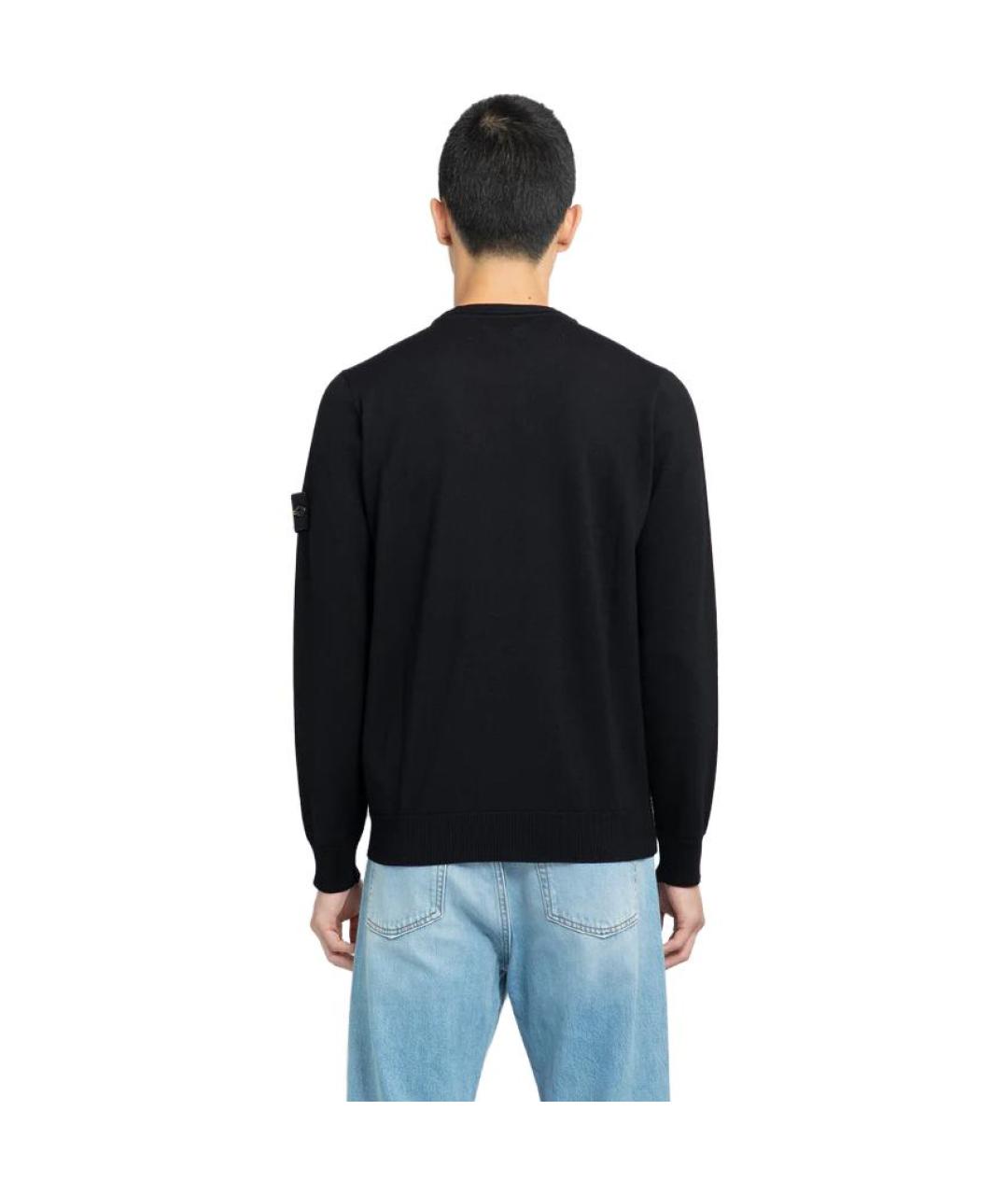 STONE ISLAND Черный джемпер / свитер, фото 3