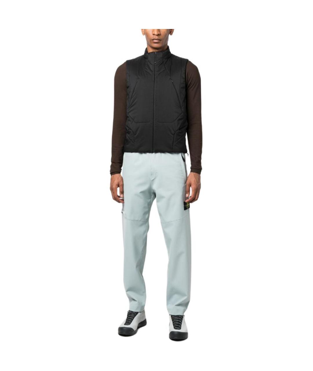 STONE ISLAND Голубые повседневные брюки, фото 3