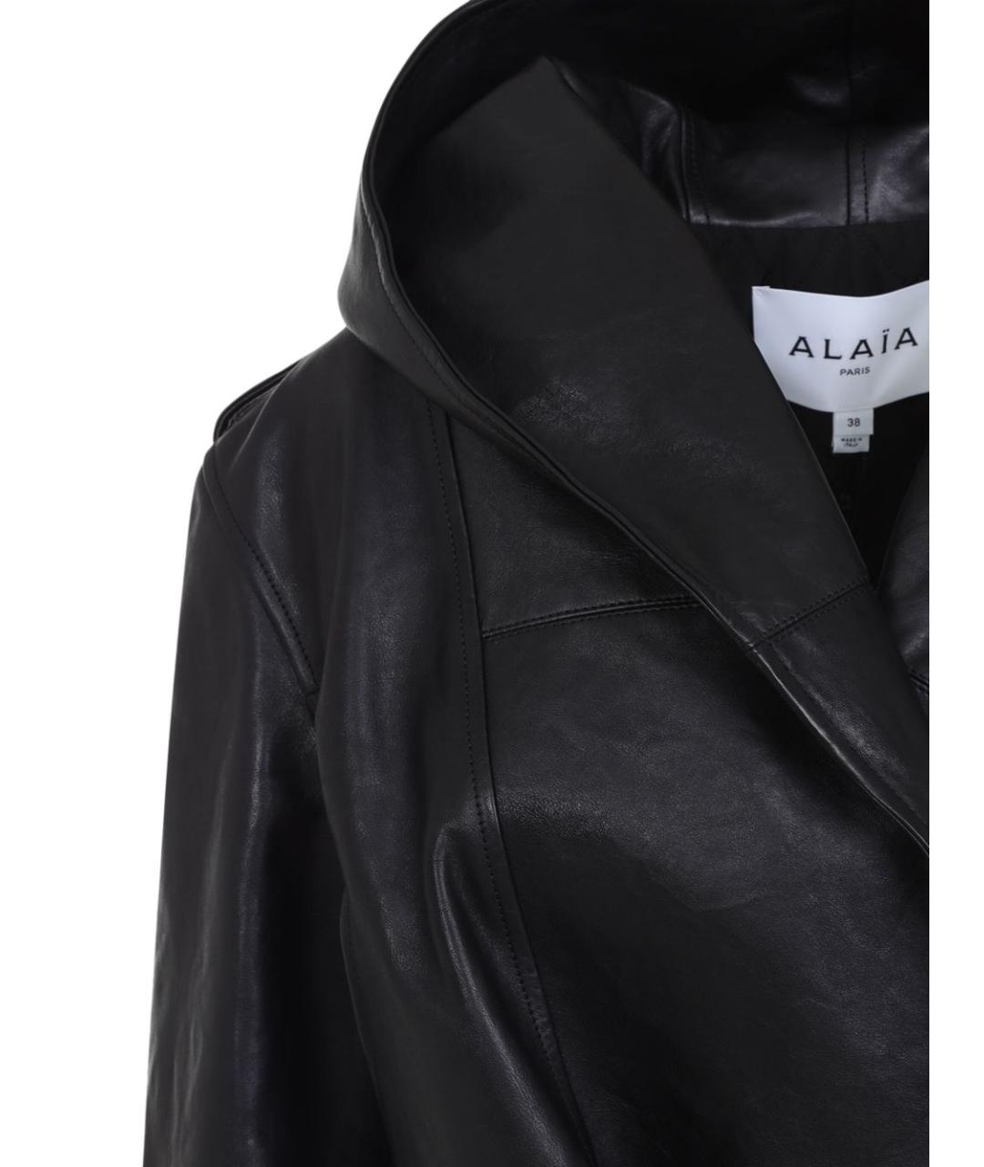 ALAIA Черная кожаная куртка, фото 4