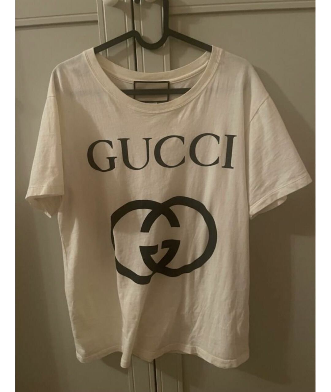 GUCCI Белая хлопковая футболка, фото 4