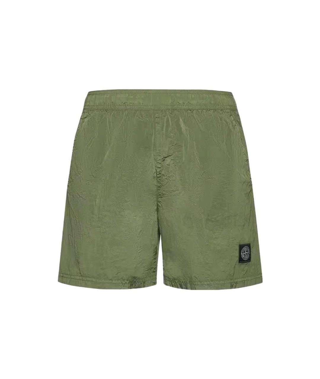 STONE ISLAND Зеленые шорты, фото 1
