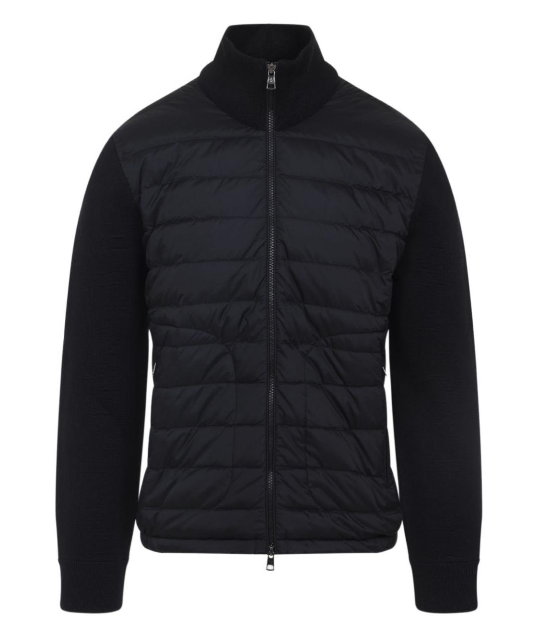 MONCLER Черный шерстяной кардиган, фото 4