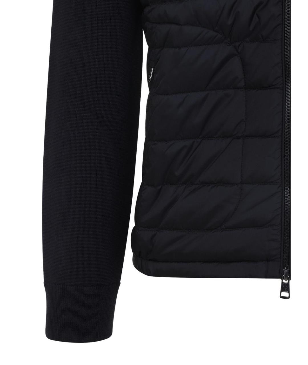MONCLER Черный шерстяной кардиган, фото 3