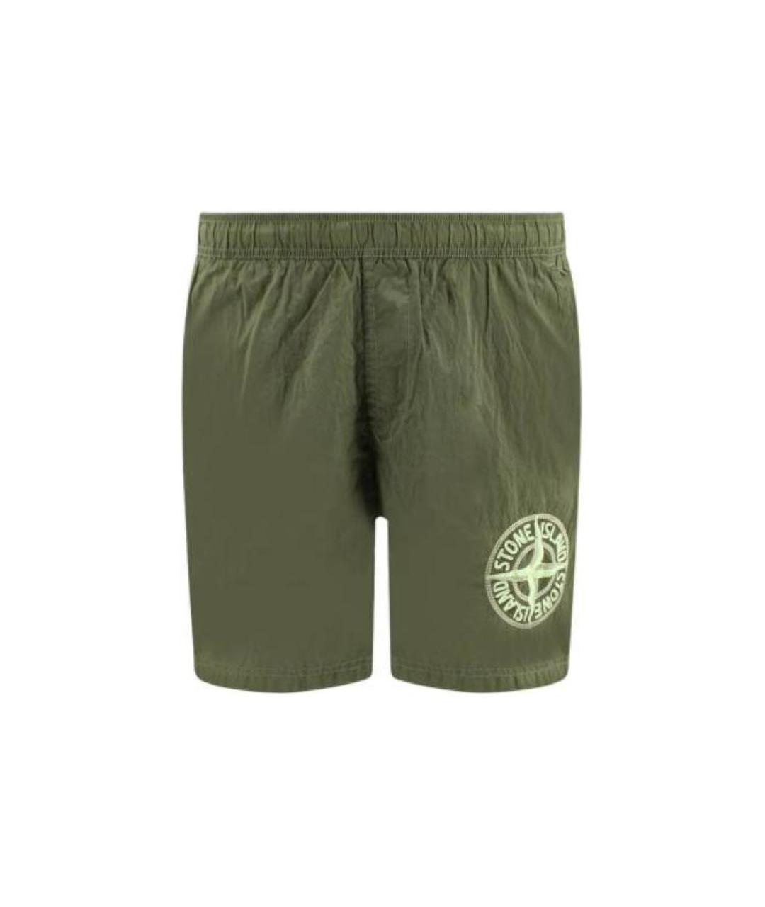 STONE ISLAND Зеленые шорты, фото 1