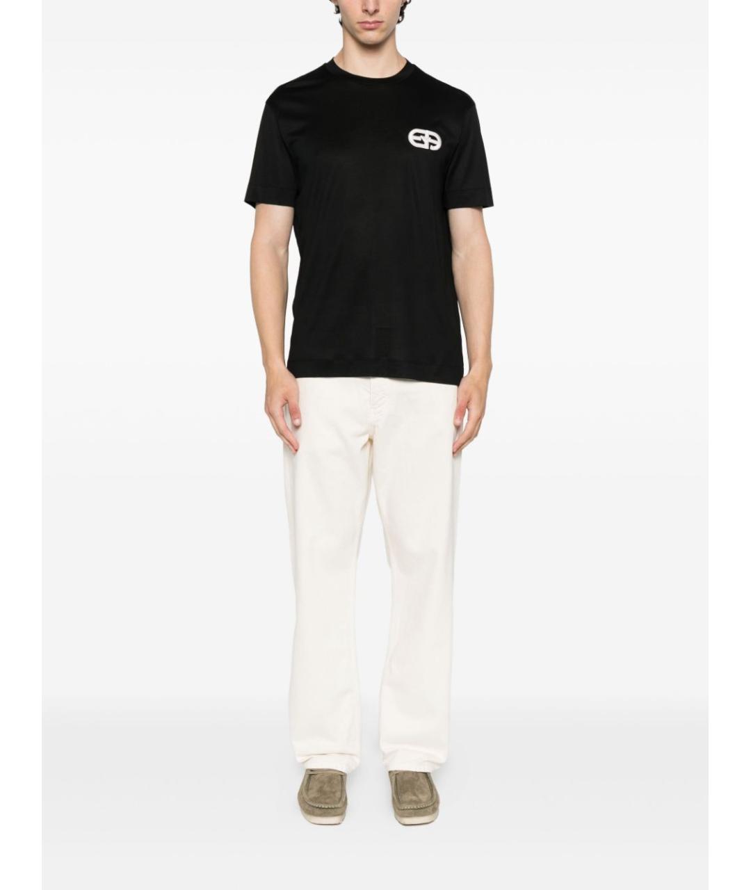 EMPORIO ARMANI Черная футболка, фото 2