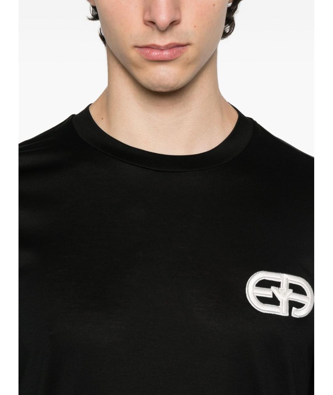 EMPORIO ARMANI Черная футболка, фото 3