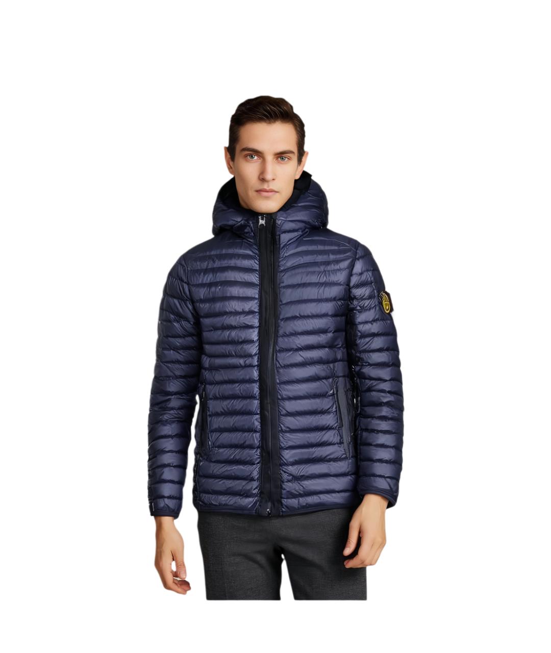 STONE ISLAND Синий пуховик, фото 3