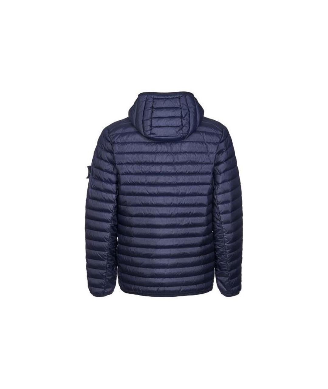 STONE ISLAND Синий пуховик, фото 2