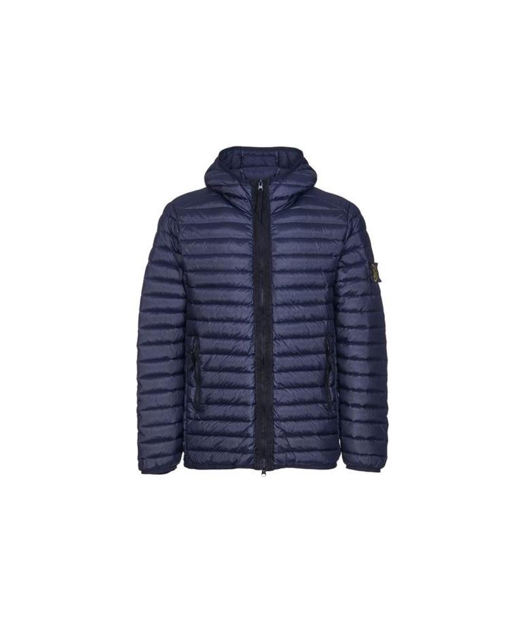 STONE ISLAND Синий пуховик, фото 1