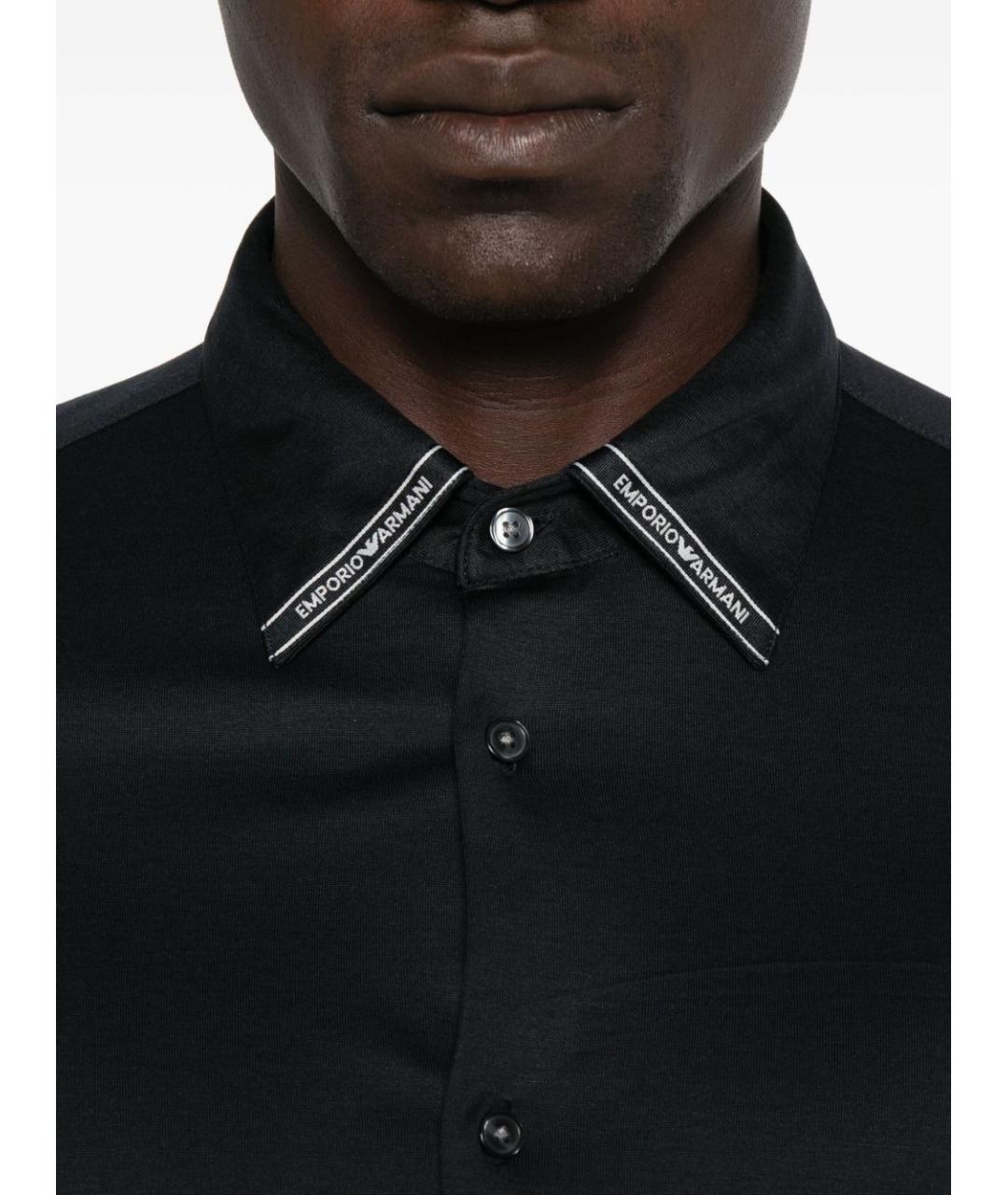 EMPORIO ARMANI Темно-синяя кэжуал рубашка, фото 4