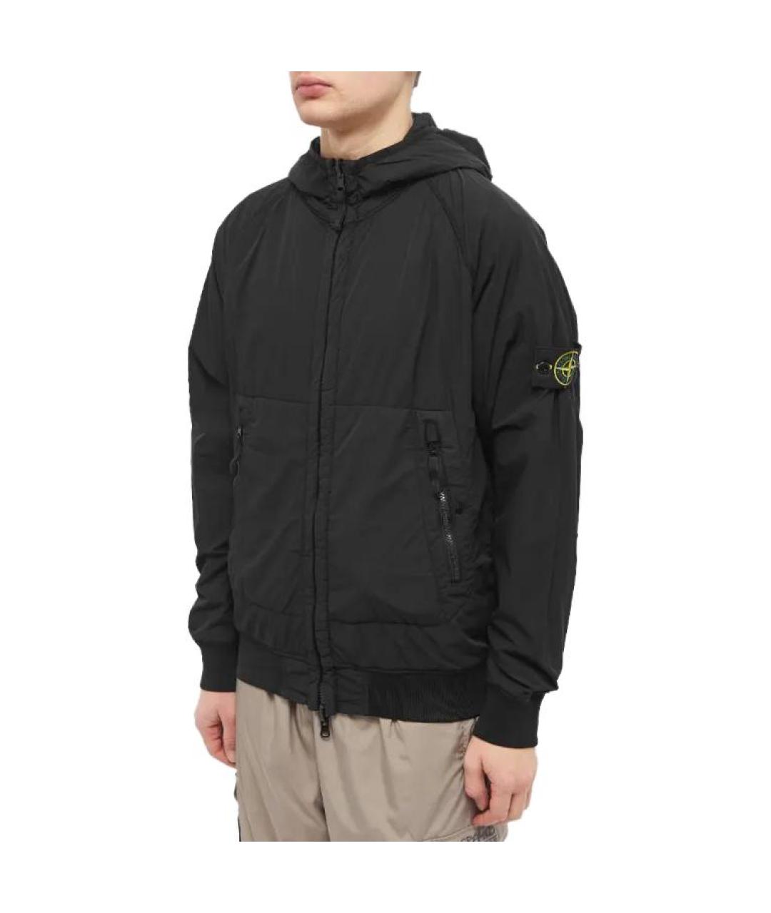 STONE ISLAND Черная куртка, фото 3