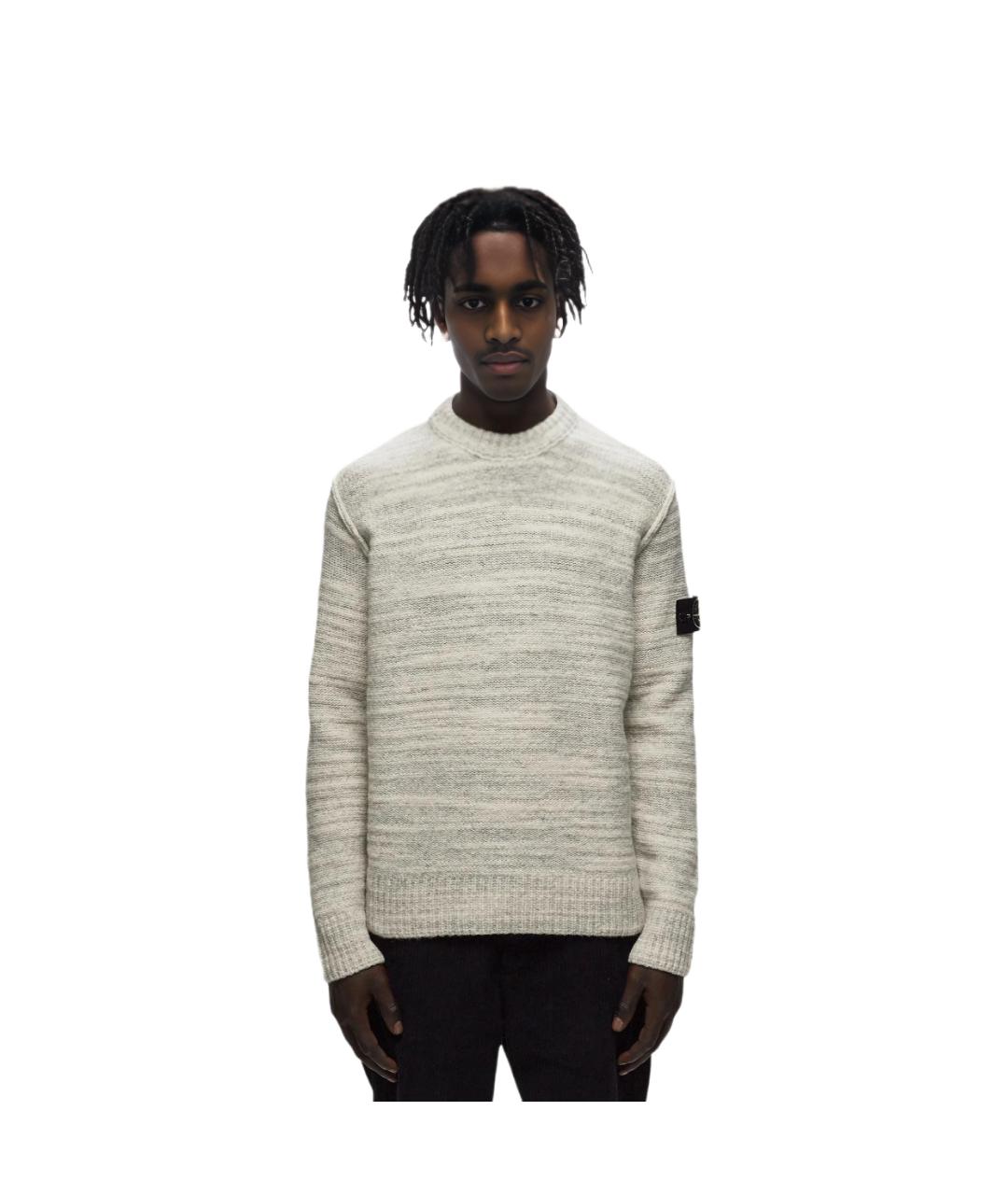STONE ISLAND Белый джемпер / свитер, фото 3