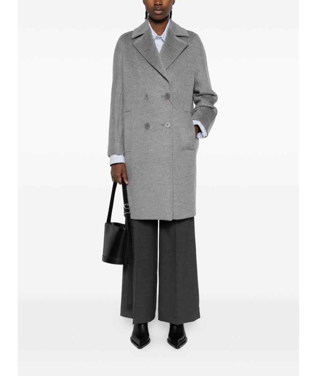 MAX MARA Серое пальто, фото 3