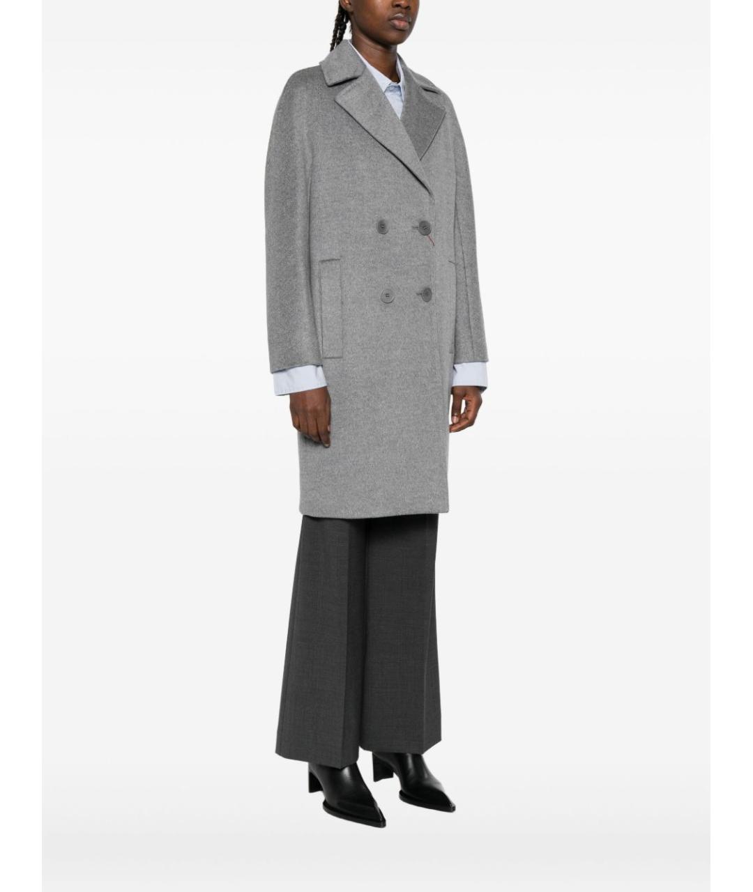 MAX MARA Серое пальто, фото 5