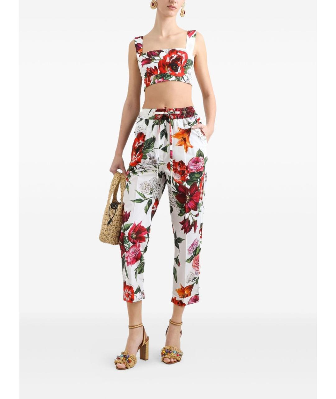 DOLCE&GABBANA Белая хлопковая майка, фото 2