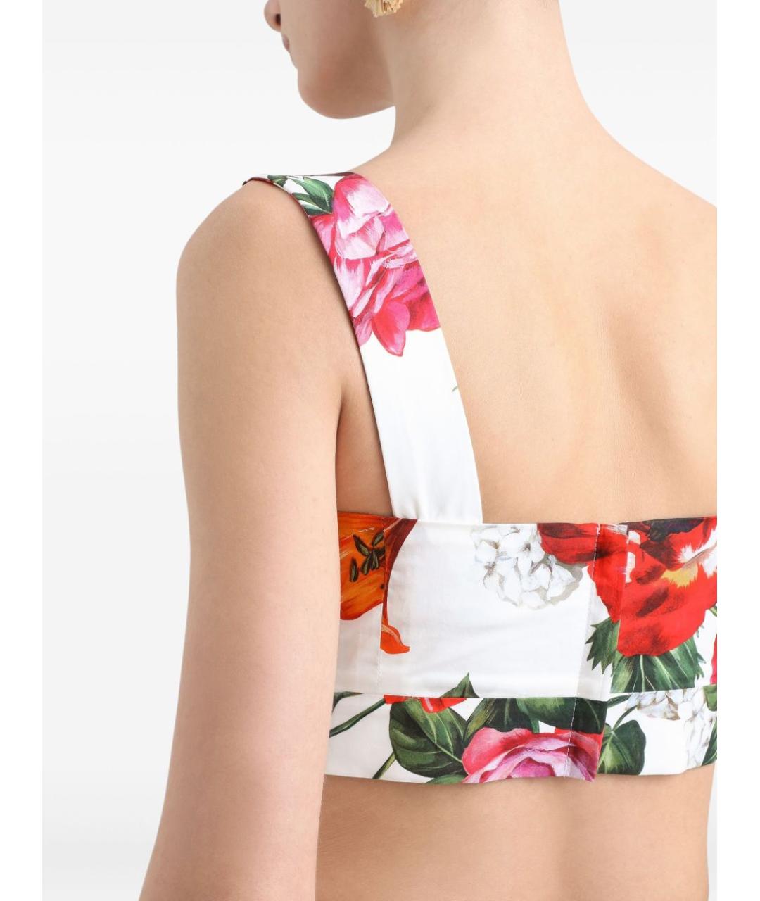 DOLCE&GABBANA Белая хлопковая майка, фото 3