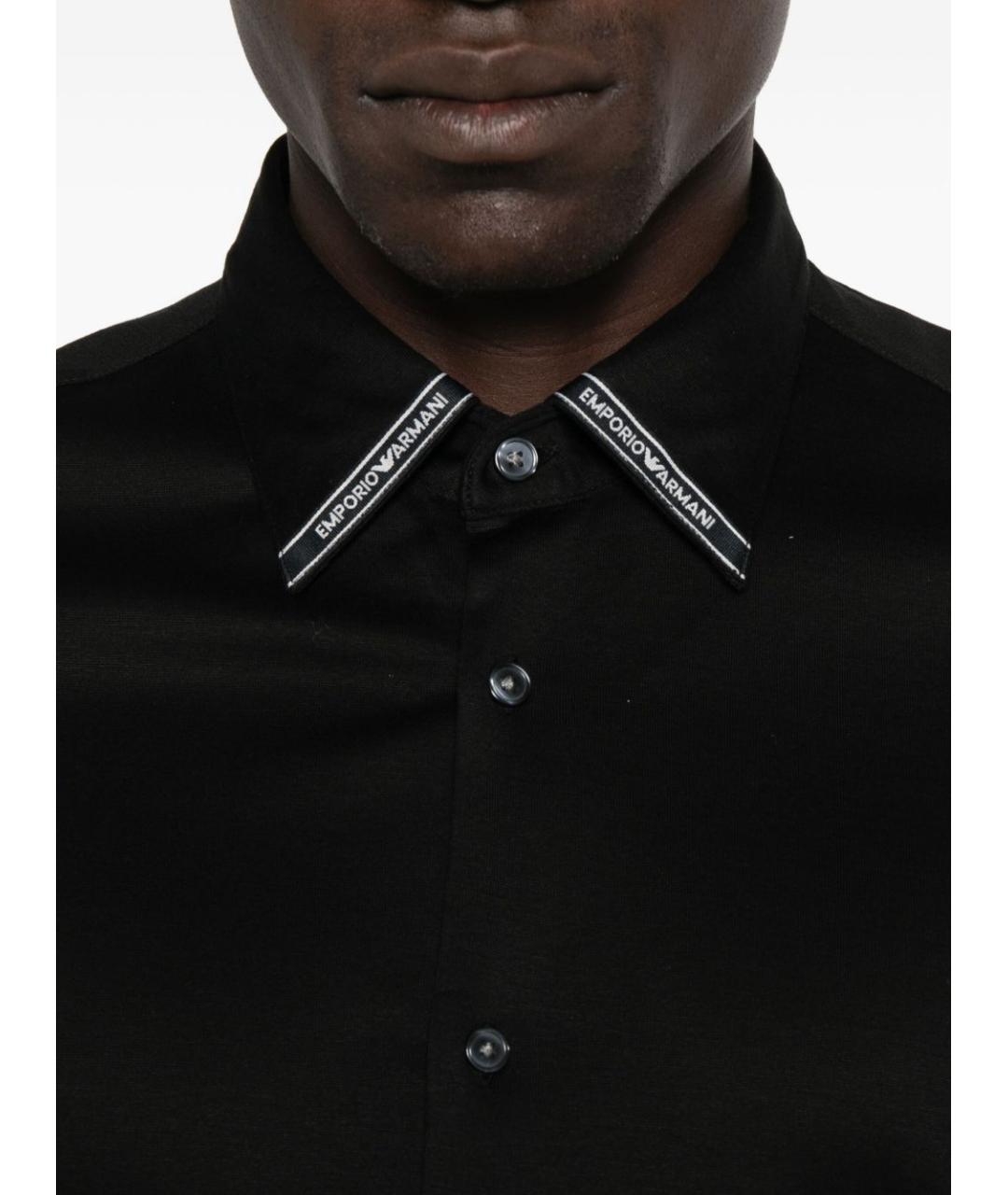 EMPORIO ARMANI Черная кэжуал рубашка, фото 3