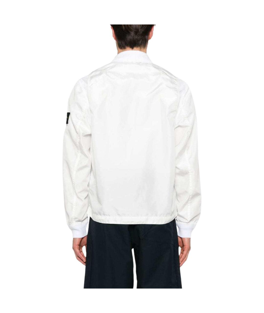 STONE ISLAND Белая куртка, фото 3