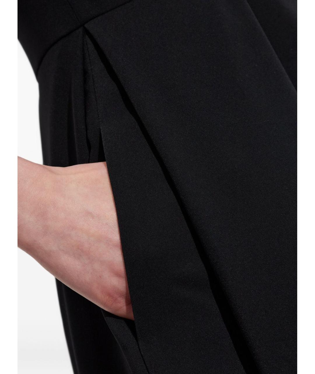 EMPORIO ARMANI Черное полиэстеровое платье, фото 3