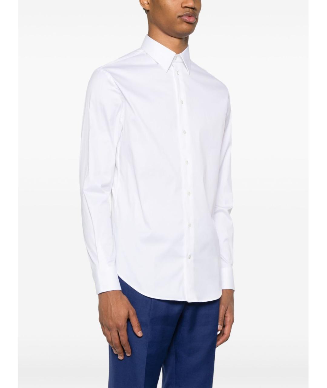 EMPORIO ARMANI Белая кэжуал рубашка, фото 4