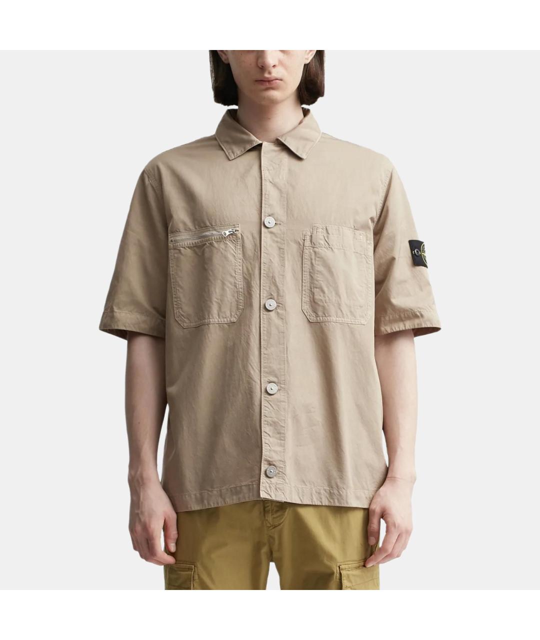 STONE ISLAND Серая кэжуал рубашка, фото 5