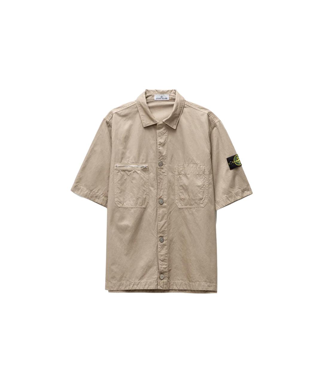 STONE ISLAND Серая кэжуал рубашка, фото 1