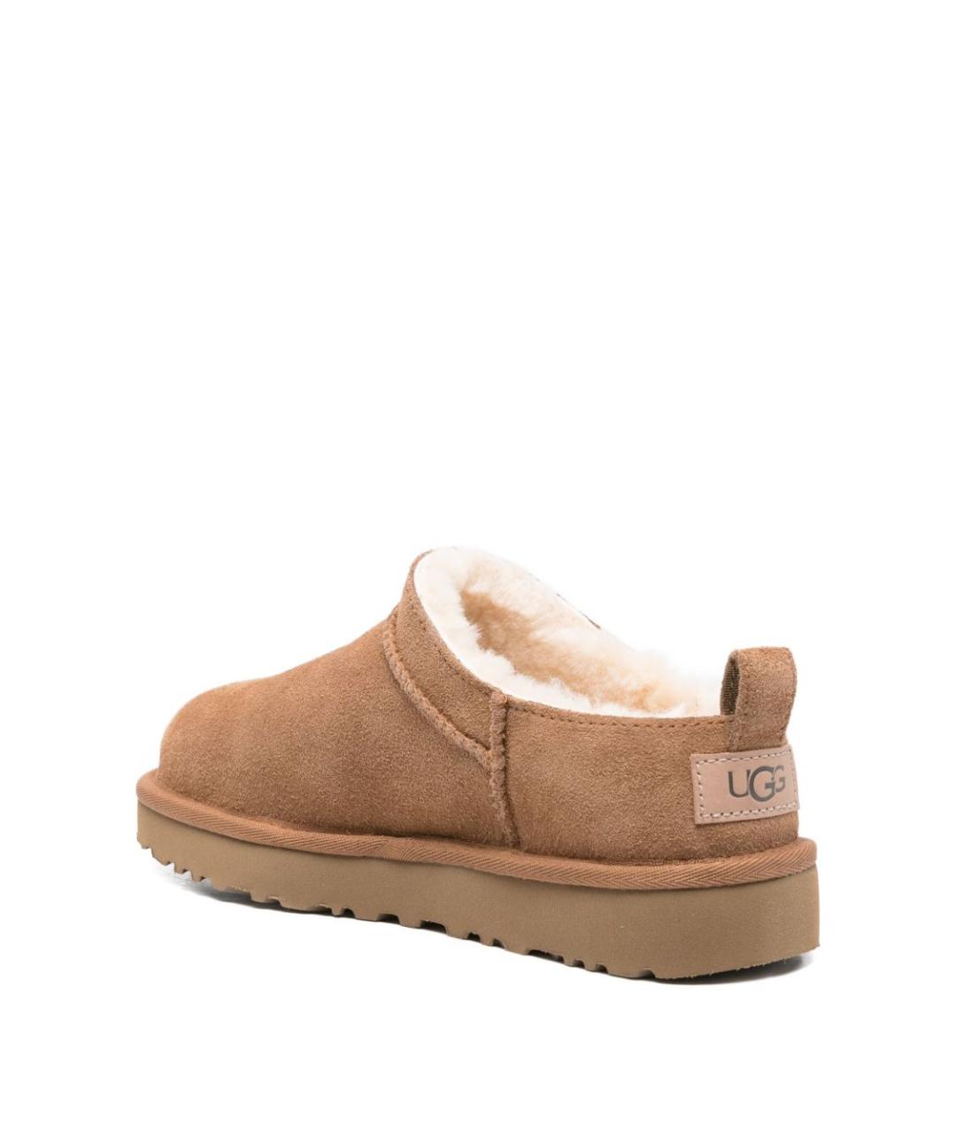 UGG AUSTRALIA Бежевые замшевые сабо, фото 2