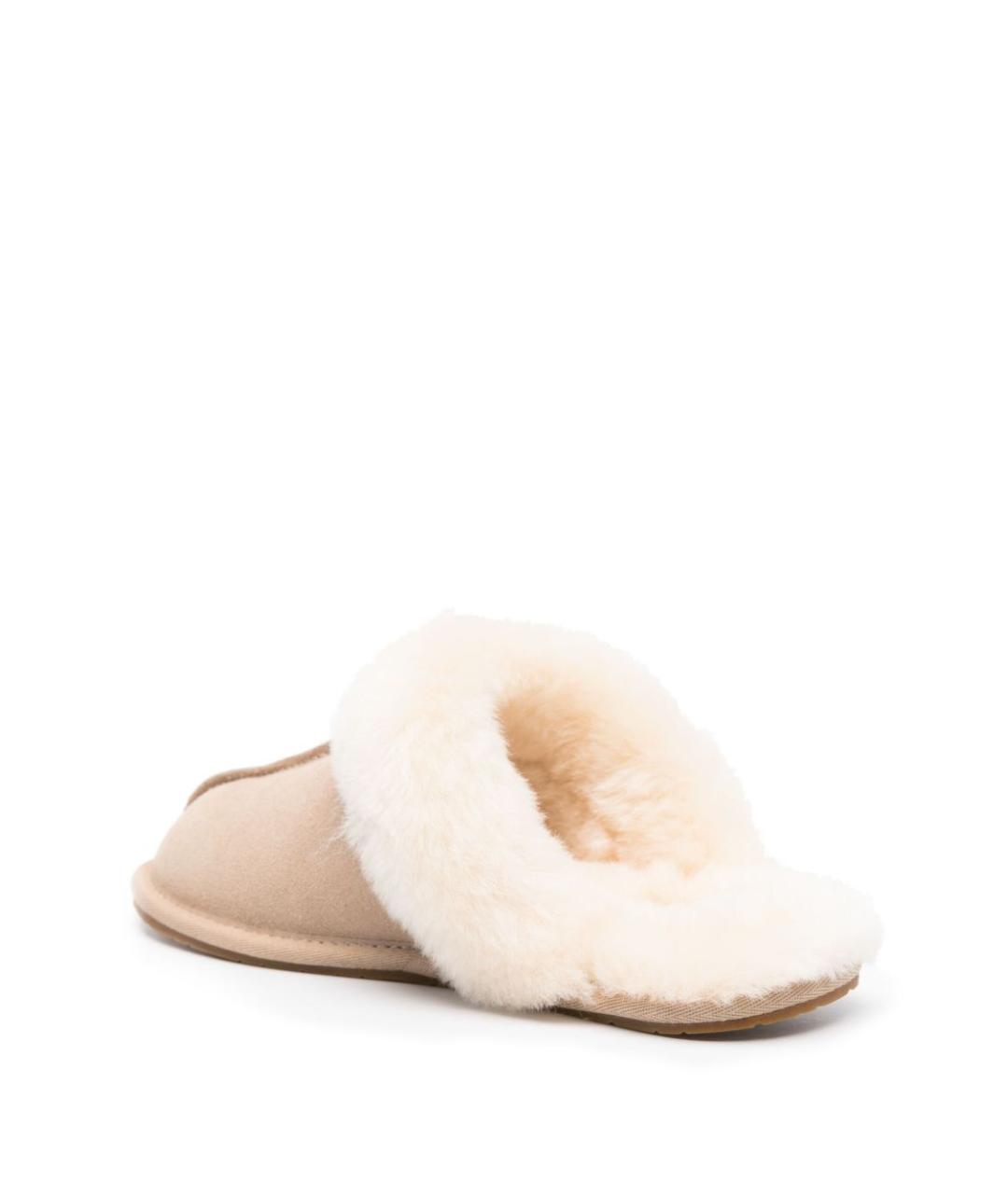 UGG AUSTRALIA Бежевые замшевые сабо, фото 4