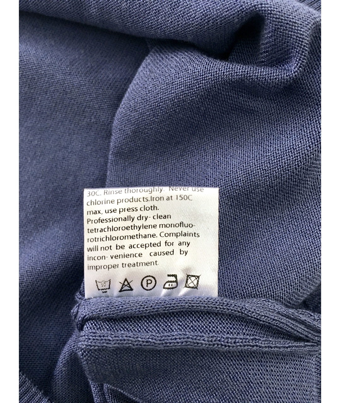 BILANCIONI Синий шелковый джемпер / свитер, фото 8