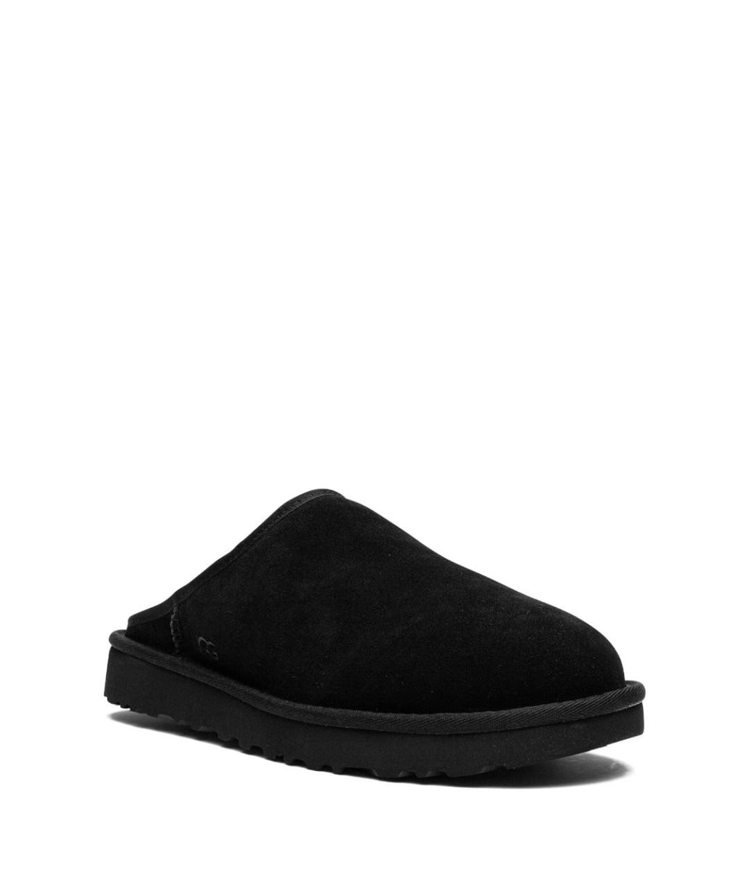 UGG AUSTRALIA Черные замшевые шлепанцы, фото 3