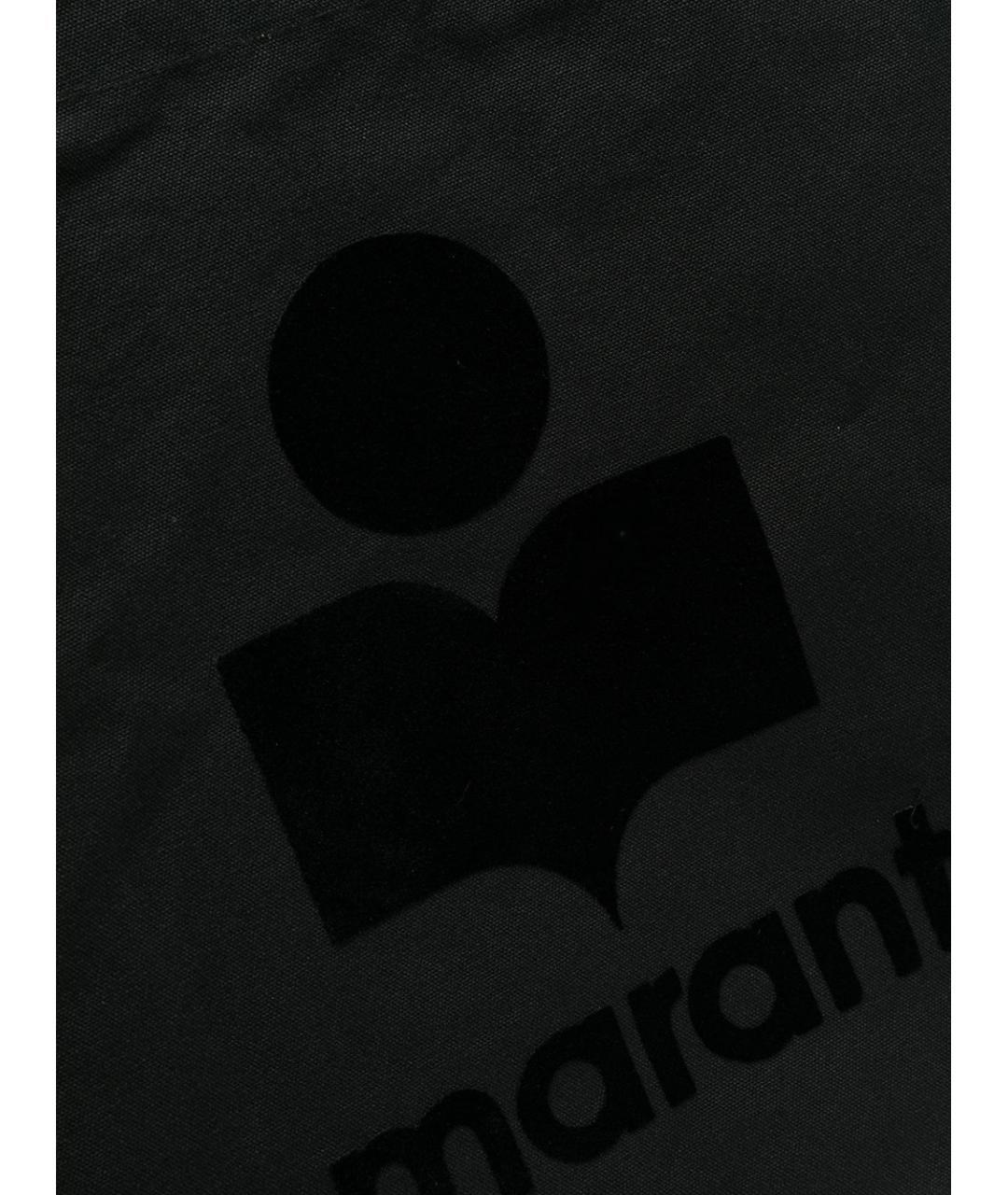 ISABEL MARANT Черная хлопковая сумка тоут, фото 4