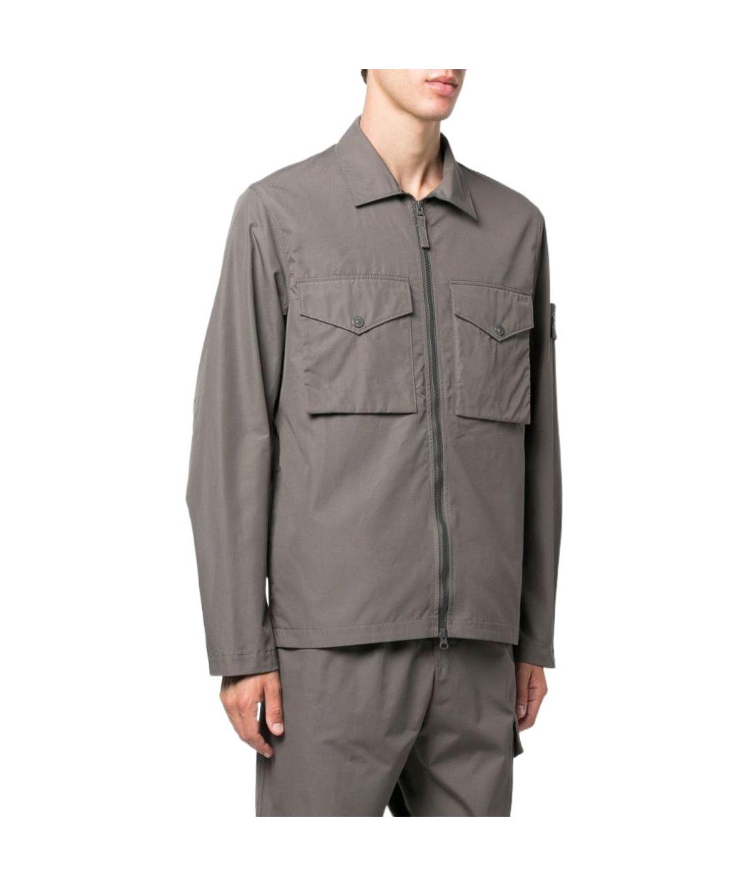 STONE ISLAND Серая куртка, фото 4