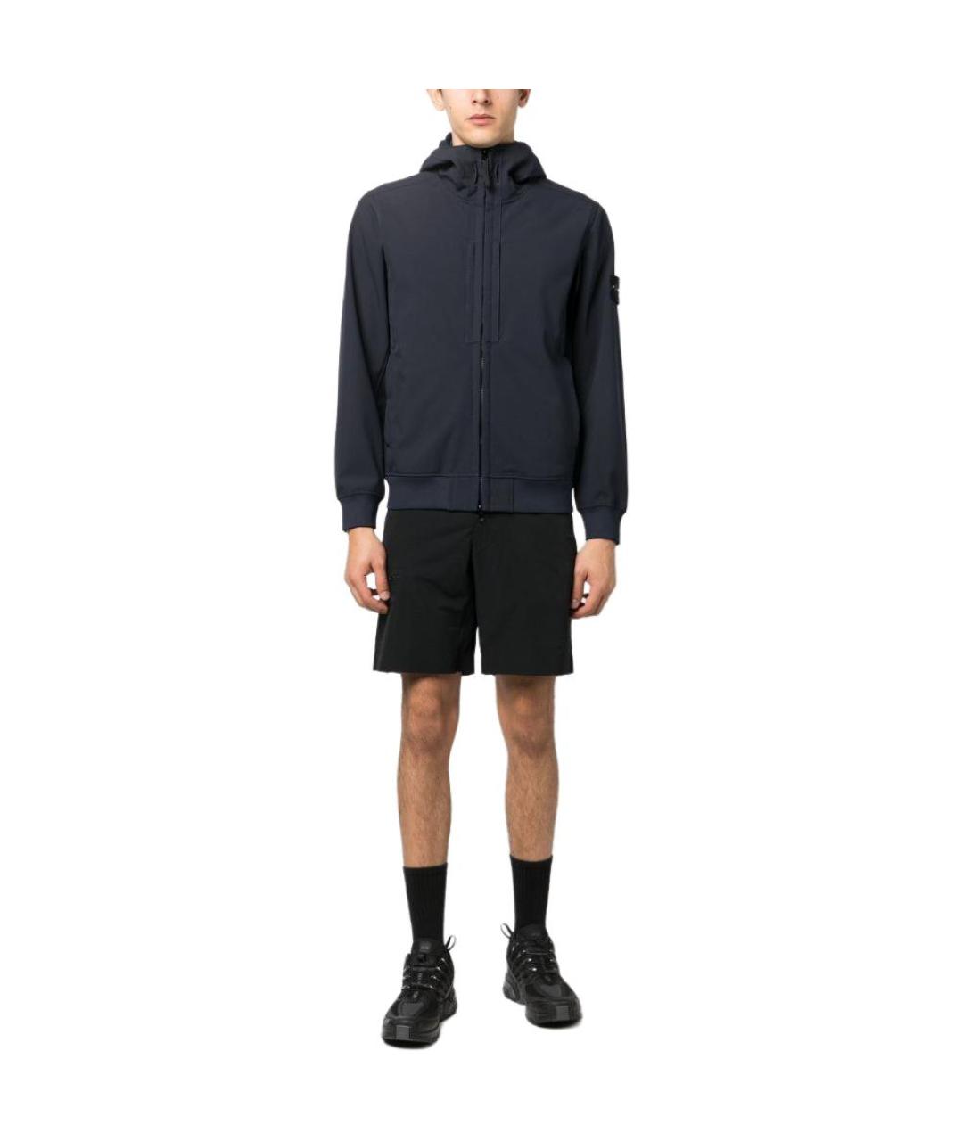 STONE ISLAND Темно-синяя куртка, фото 3