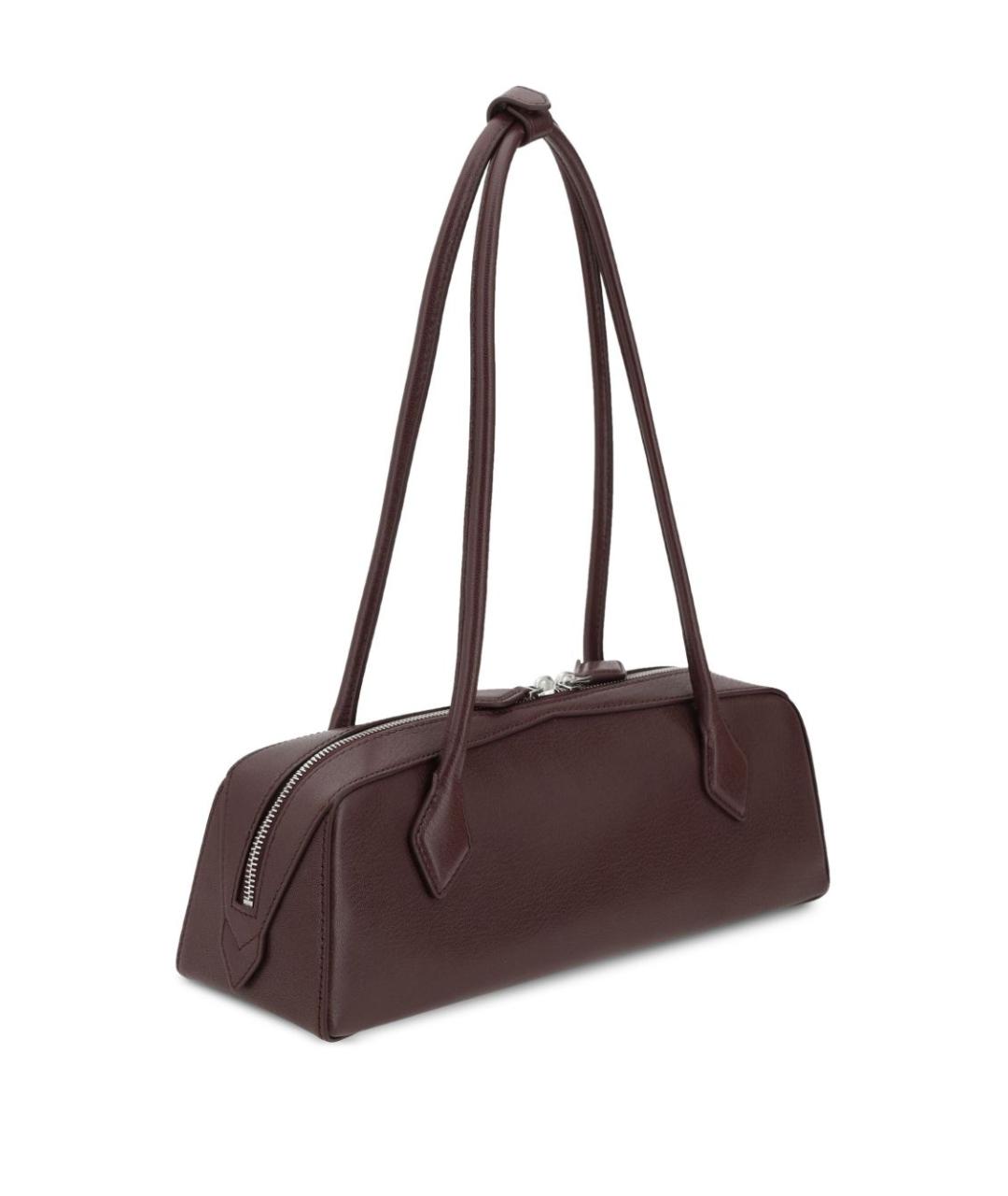 ALAIA Бордовая кожаная сумка тоут, фото 4