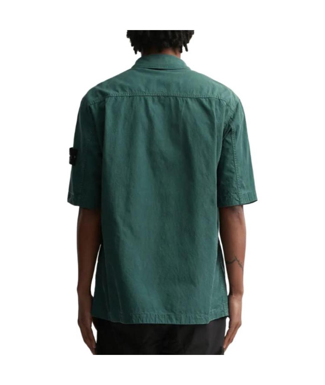 STONE ISLAND Зеленая классическая рубашка, фото 4