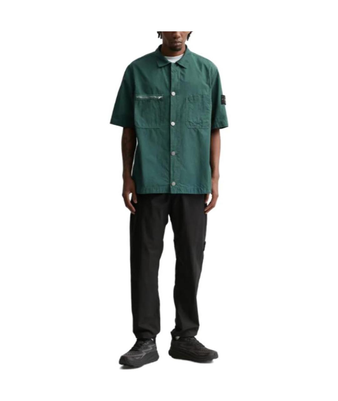 STONE ISLAND Зеленая классическая рубашка, фото 2