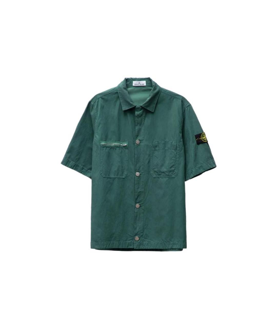 STONE ISLAND Зеленая классическая рубашка, фото 5