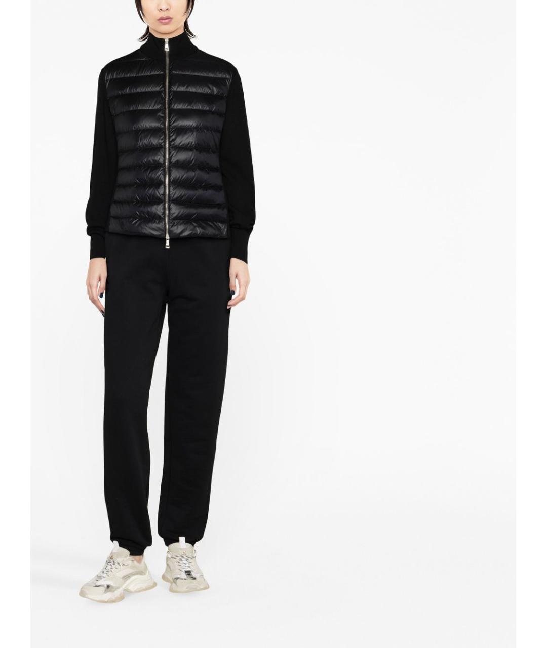 MONCLER Черный шерстяной кардиган, фото 3
