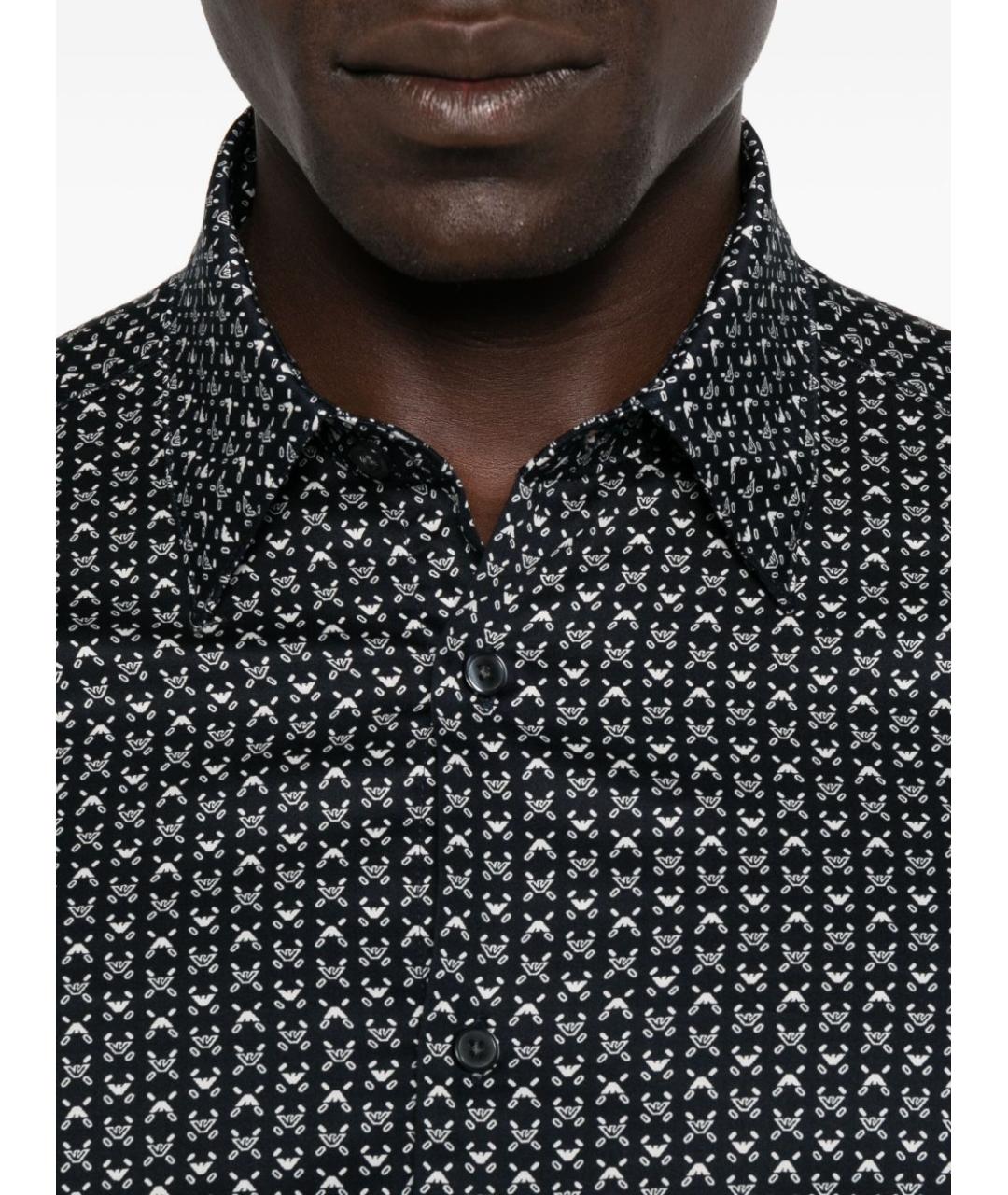EMPORIO ARMANI Темно-синяя кэжуал рубашка, фото 4
