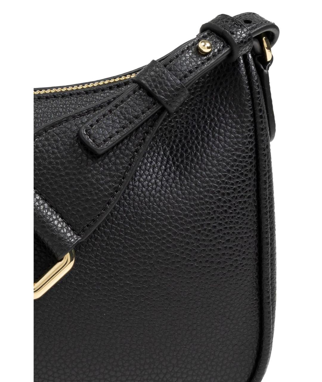 EMPORIO ARMANI Черная сумка через плечо из искусственной кожи, фото 4