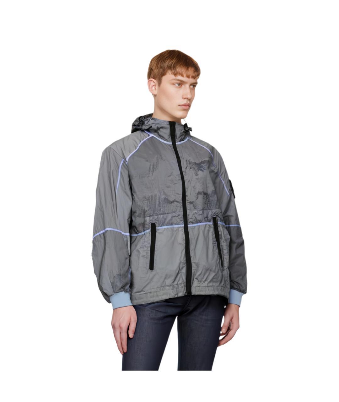 STONE ISLAND Голубая куртка, фото 4