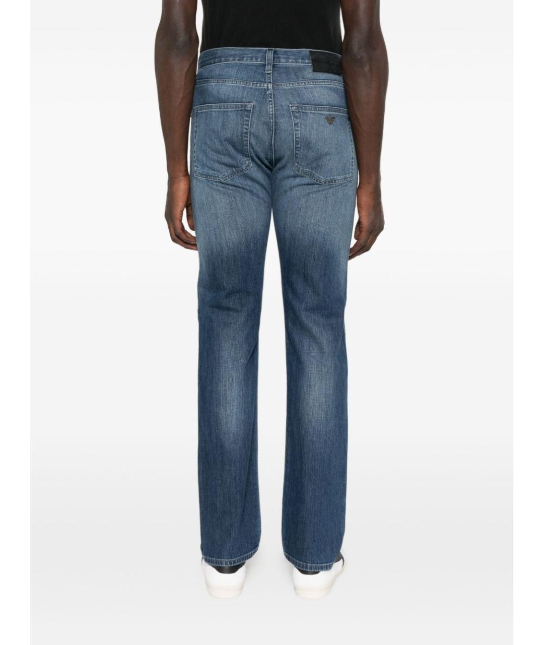 EMPORIO ARMANI Синие прямые джинсы, фото 2
