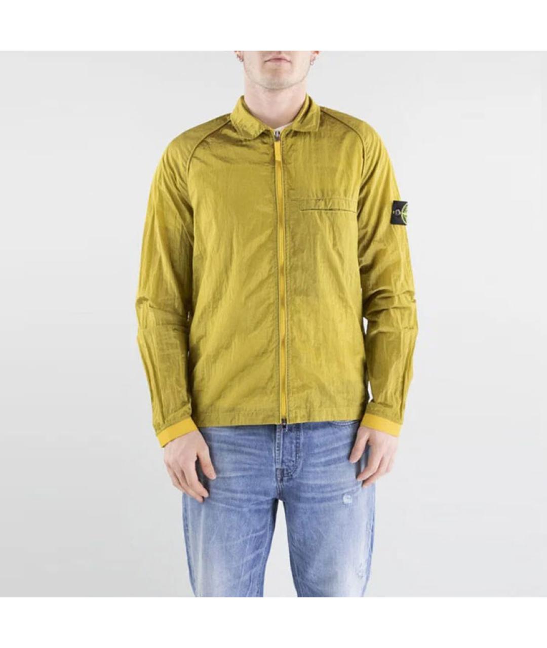 STONE ISLAND Желтая куртка, фото 5
