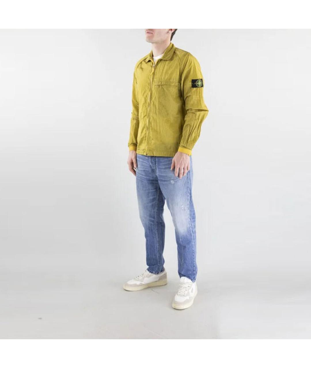 STONE ISLAND Желтая куртка, фото 3