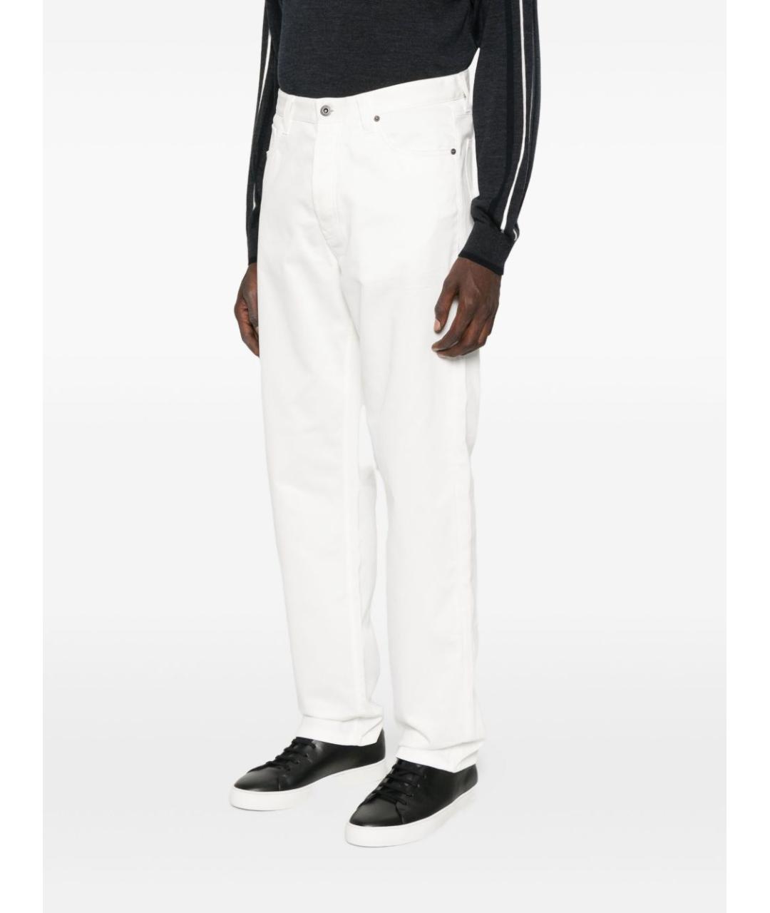 EMPORIO ARMANI Белые прямые джинсы, фото 4