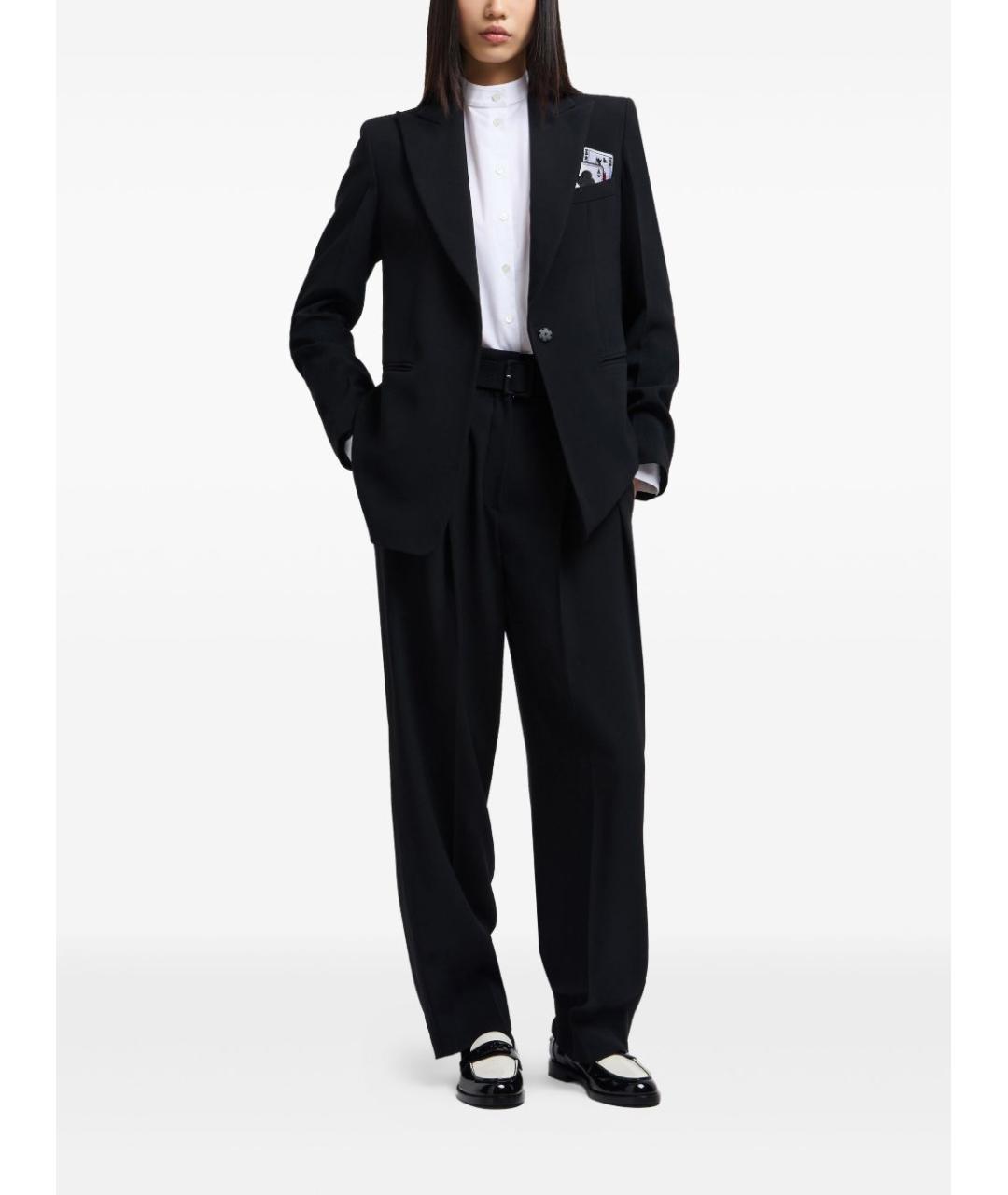 EMPORIO ARMANI Черные прямые брюки, фото 3