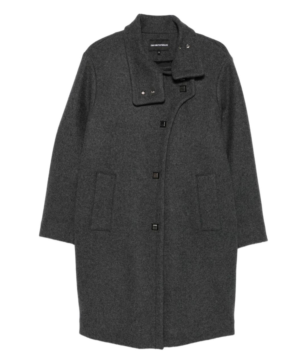 EMPORIO ARMANI Серое пальто, фото 1