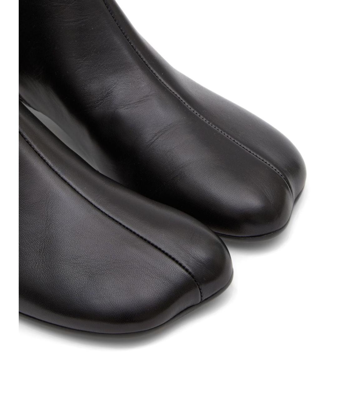 MM6 MAISON MARGIELA Черные кожаные сапоги, фото 2