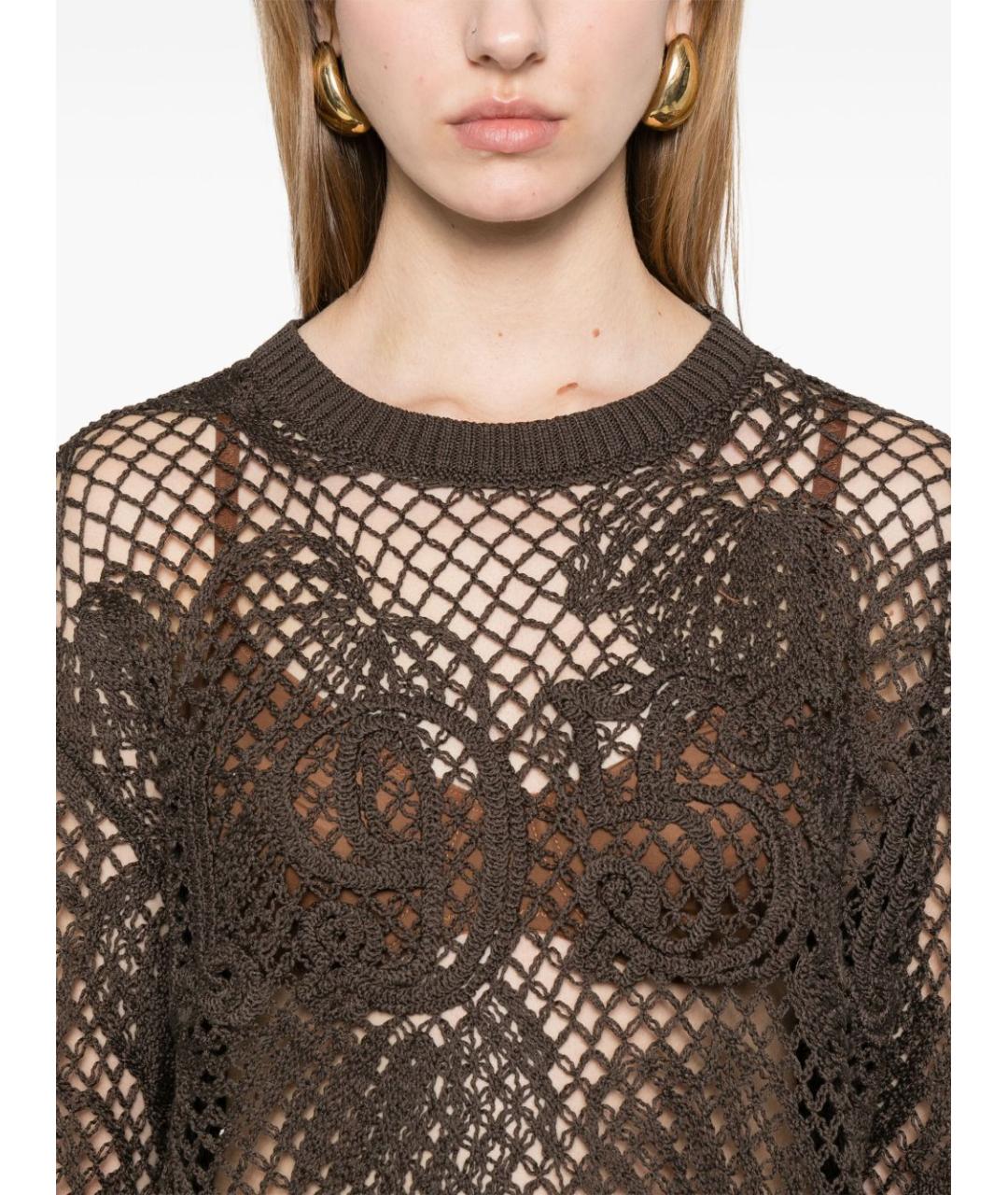 MAX MARA Коричневый джемпер / свитер, фото 2